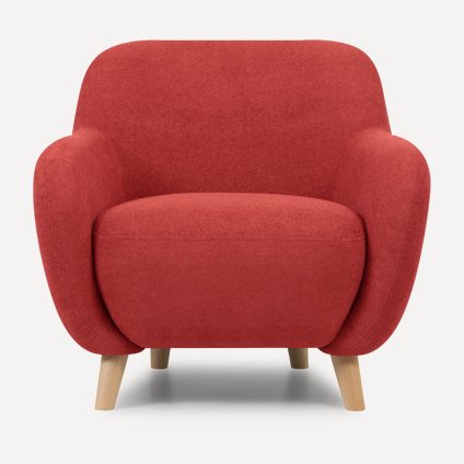 Кресло Ансил Soft Red
