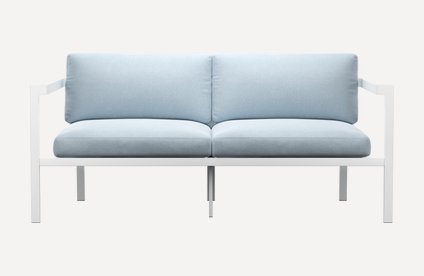Диван садовый Lotus Textile Silver