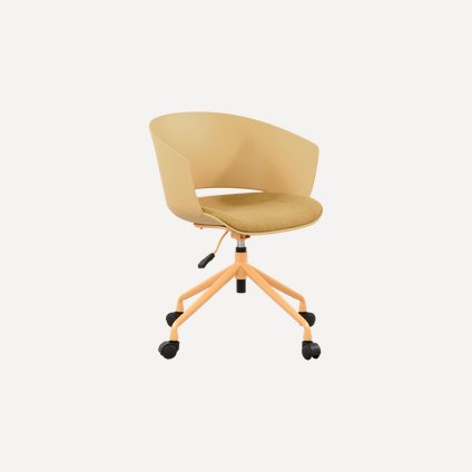 Офисное кресло Эшли Рогожка Желтый
