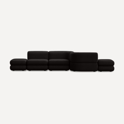 Диван модульный Brera-1 Velour Black