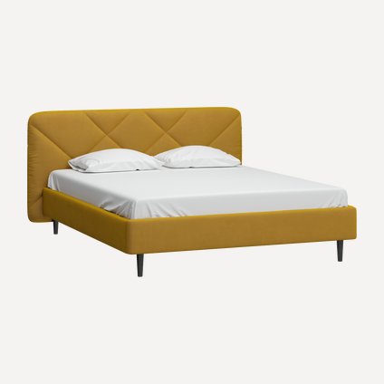 Кровать Весмар 140 Velvet Mustard