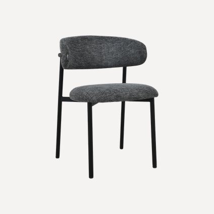 Стул Клейв-2 Рогожка Графитовый/Черный