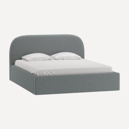 Кровать Кевия 180 Букле Серый