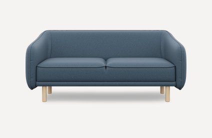 Диван прямой Коренс-3 Textile Blue