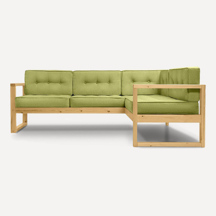 Диван угловой Астер Textile Lime