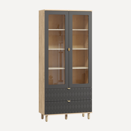 Витрина Теджонс-1 Leaf Grafit