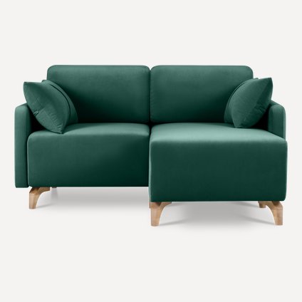 Диван угловой Льери Мини Velvet Emerald