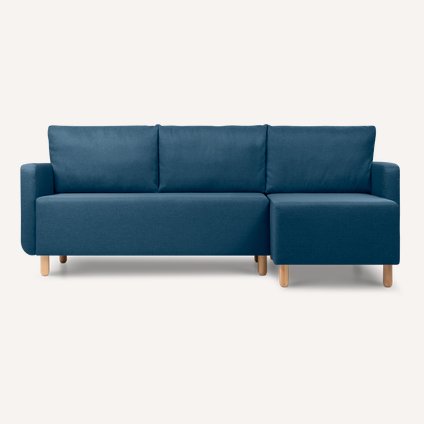 Диван угловой Беллер Textile Navy Blue