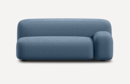 Диван прямой Риббл-1 Bucle Blue