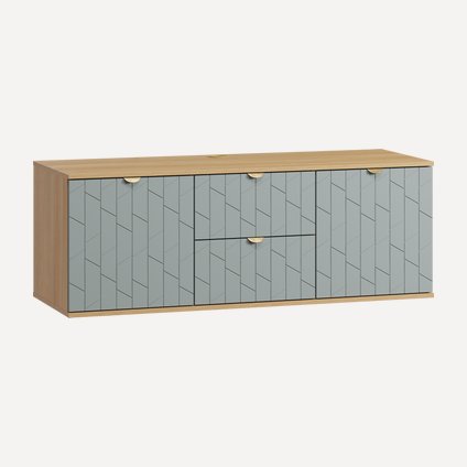 ТВ-тумба Монблан-1 Angle Mentol Oak