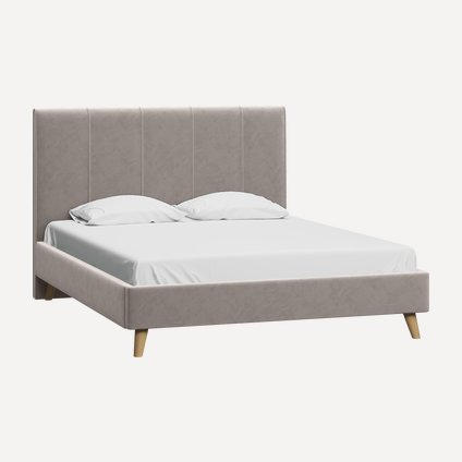 Кровать Шерона-Legs 160 Velvet Mushroom