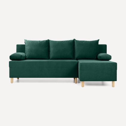 Диван угловой Амрано Velvet Emerald