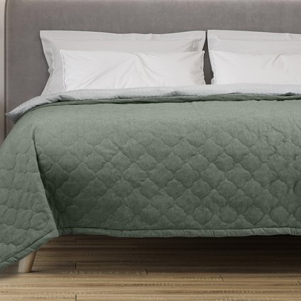 Покрывало Барроу Cotton Green Melange