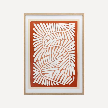 Картина Флорал Dark Red