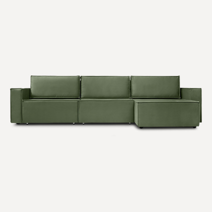 Диван угловой Лофт Velvet Green