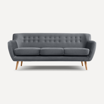 Диван прямой Сите-3 Barhat Grey