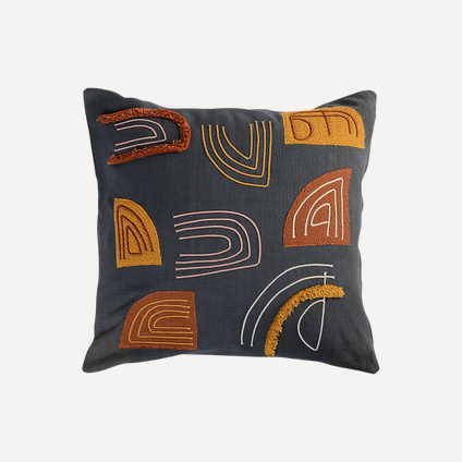 Подушка Этник Dark Grey