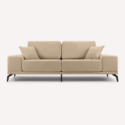 Диван прямой Рон Велюр Бежевый