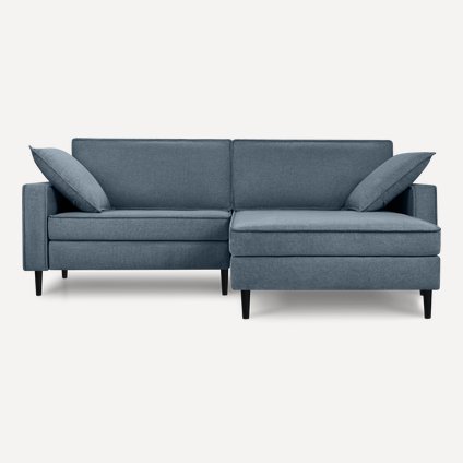 Диван угловой Дисент-1 Шенилл Темно-синий