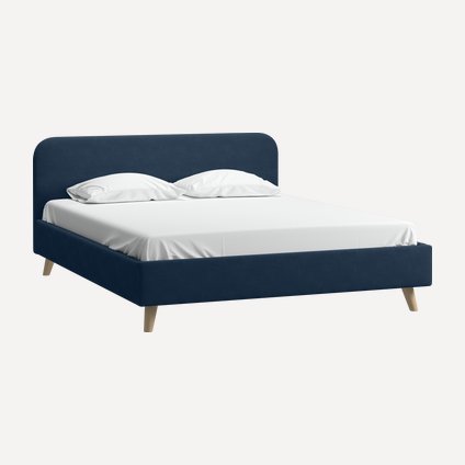 Кровать Лайтси 180 Velvet Navy Blue