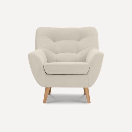 Кресло Витио Вельвет Молочный