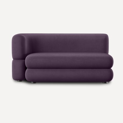 Диван прямой Brera-8 Velour Plum