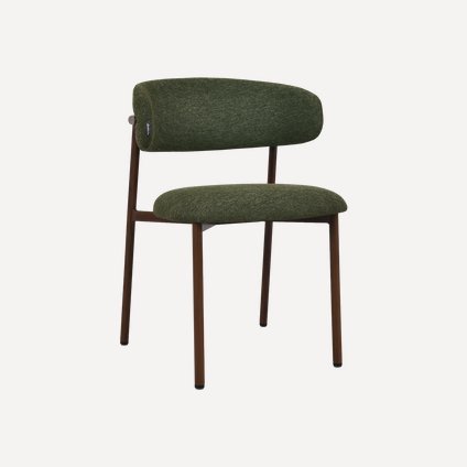 Стул Клейв-2 Рогожка Зеленый/Орех