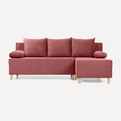 Диван угловой Амрано Velvet Coral