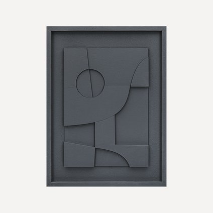 Картина Рельеф Графитовый 45x60