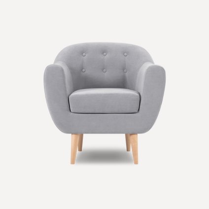 Кресло Роттердам Velvet Silver