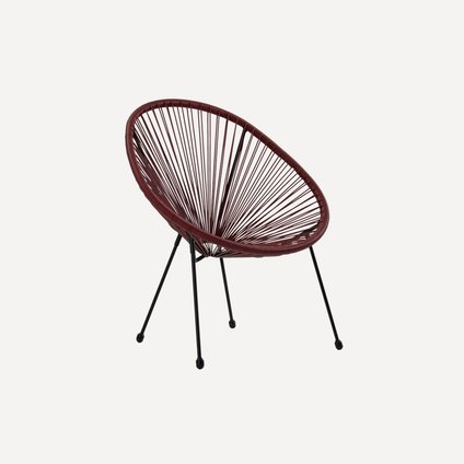 Кресло Акапулько Бордовый/Черный уценка