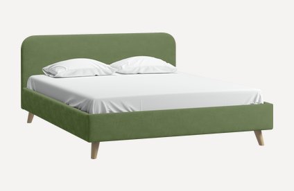 Кровать Лайтси 200 Velvet Olive