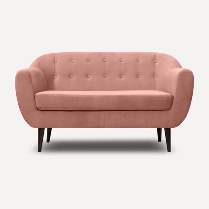Диван прямой Роттердам Velvet Pink
