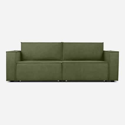 Диван прямой Лофт Вельвет Оливковый