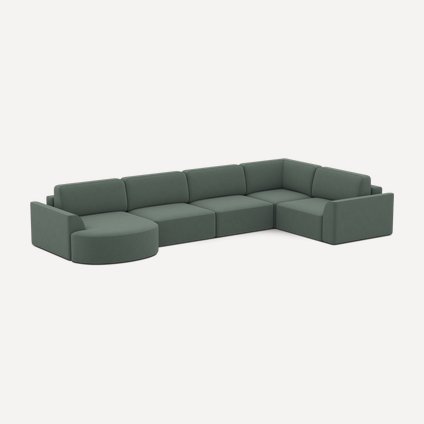 Диван модульный Спейс-М 5 Velvet Olive