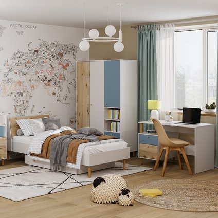 Модульная детская Дикинс 1 Светло-синий