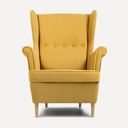 Кресло Дженкс Velvet Yellow
