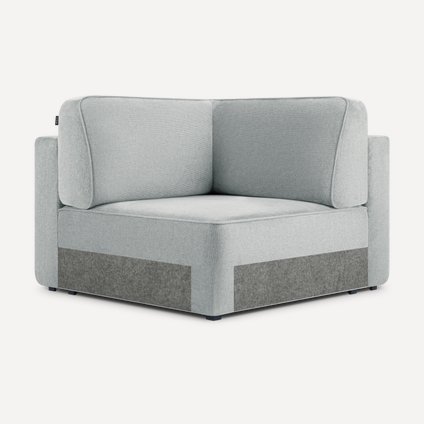 Угловое кресло Спейс-М Lazy Silver