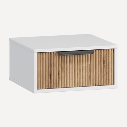 Тумба прикроватная подвесная Леванте-2 White