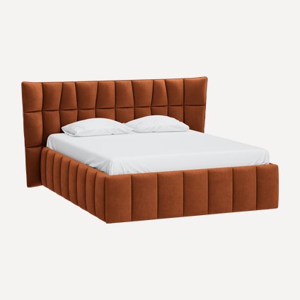 Кровать Даймант-Floor 180 Barhat Ginger