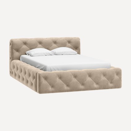 Кровать Фиори 160 Barhat Beige