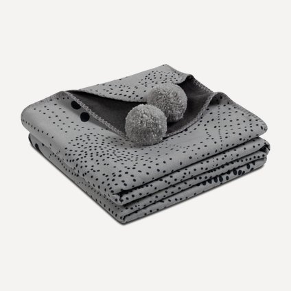 Плед Тут Рядом Тепло Серо-графитовый 140x200