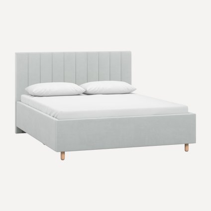 Кровать Адель 160 Velvet Silver