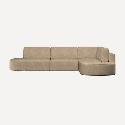 Диван модульный Спейс-М 3 Velvet Beige