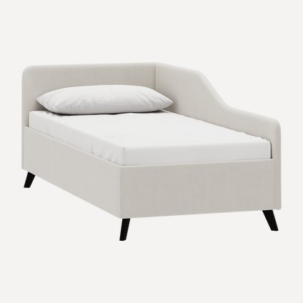 Кровать Лория 120 Букле Молочный