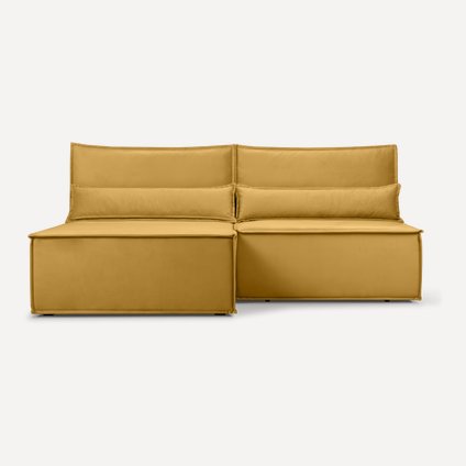 Диван угловой Стаус Velvet Yellow