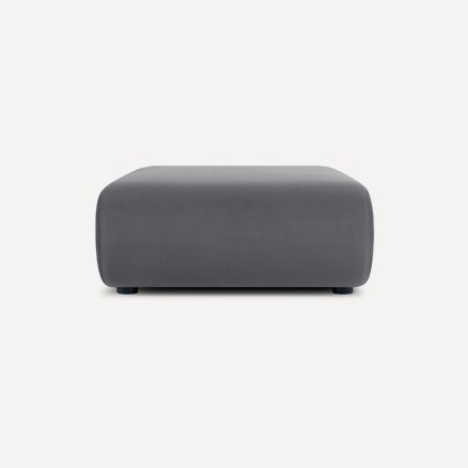 Пуф Маиль Велюр Серый
