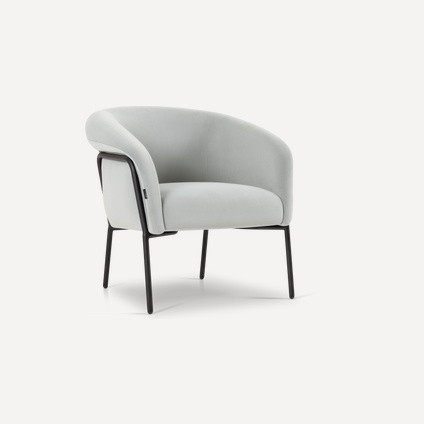 Кресло Кенсол Велюр Светло-серый