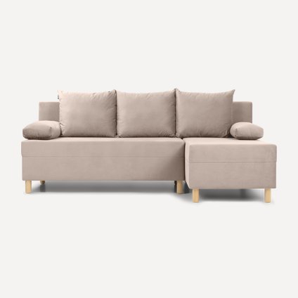 Диван угловой Амрано Velvet Beige