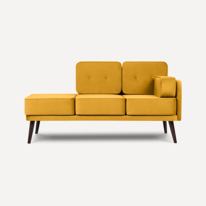 Кушетка Эдрил Velvet Yellow